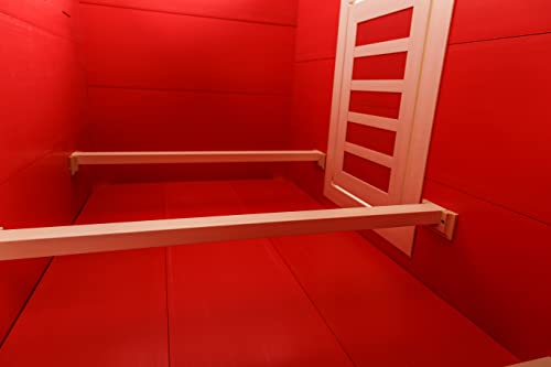 New Age Pet ecoFLEX Fontana Chicken Barn - color: Red, size: 52.4"L x 29.4"W x 29.1"H