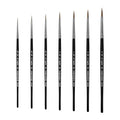 XDT#725 Fine Detail Brushes 7pcs Set, Detail Paint Brushes for Acrylic, Oil, Watercolor, Miniature Art, Body, Face, Craft Painting - size: 7Pcs #00000/#000/#00/#0/#1/#2/#3