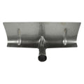 HOMSFOU Manure Rake Head and Shovel Scraper for Bird Cage Cleaning, 39cm Silver Metal Manual Manure Spade Replacement Head for Farm and Poultry Use