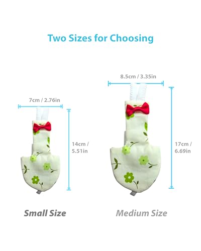 Bird Diaper with 78 Inch Flying Leash, Cute Fight Suite for Cockatiels(S) | 2 Pack Small Protective Parrot Nappy, Urine Wet Suit for Parakeets Conure Quakers, Waterproof Inner Layer, Machine Washable - color: Color 3, size: S