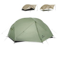 Naturehike Mongar 2 Person UL Camping Tent | PU2000mm+ Waterproof 1-2 Person Backpacking Tent, Ventilation System, Multi-Mode Double-Layer Freestanding for Hiking Travel - color: Green, size: 2 person