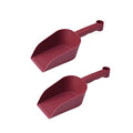 2 Pcs Garden Scoops PP Resin Hand Trowels Hanging Hole Design Shovel Scoops for Home Flower Soil Planting Digging Transplanting Compost Dog Food