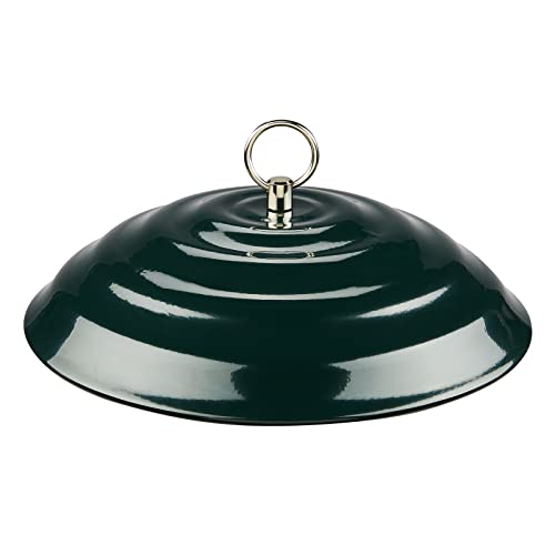 Kingsyard Metal Squirrel Baffle for Bird Feeders Hanging, Rain Guard Cover | 11 in, Chew-Proof & Squirrel-Proof, Ready to Use, Fits Most Feeders Outdoors, Weatherproof, Easy to Clean, Green - color: Green