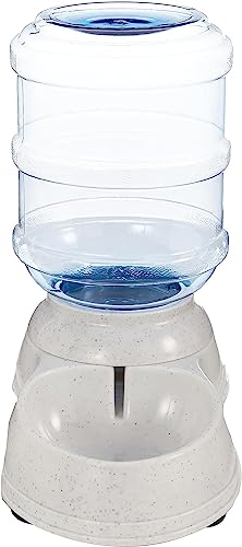 Amazon Basics Gravity Pet Water Dispenser for Cat and Dog, Easy to Clean, 135.3fl.oz Capacity, Small - size: Small, style: Waterer