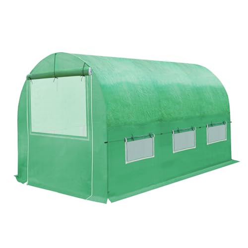Replacement Greenhouse Cover for Walk in Greenhouse Frame Green House Top Cover (Frame NOT Included) (10 x 7 x 7ft) - size: 10 x 7 x 7ft