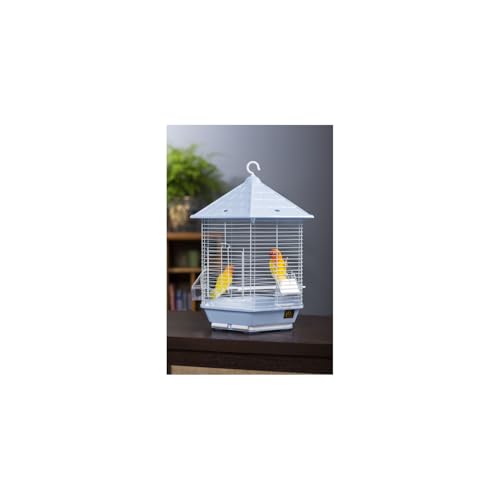 Maykoosh Nordic Haven Bird Cage with Elegant Design, Durable Metal Construction, Spacious Interior, and Timeless Aesthetic for Comfortable Bird Housing