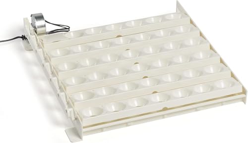 Farm Innovators 3200 Automatic 41 Spot Egg Turner for the Bottom of Incubators to Eliminate Manual Handling and Improve Hatching Rate, White (4 Pack) - size: 4 Pack