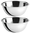OCS Parts 2-Pack 8 Quart Mixing Bowls |13.25-Inch Stainless Steel Bowls | Professional Grade Flat Base Mixing Bowls for Home and Commercial Kitchens