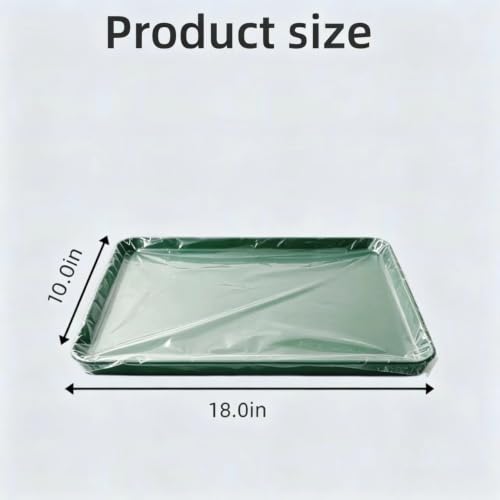 100 Pcs Bird Cage Litter Tray Liners, Disposable Plastic Film | 19.6 × 11.8 Inches Litter Tray Liners for Small Birds Parrots, Dwarf Rabbits, Canaries, etc.