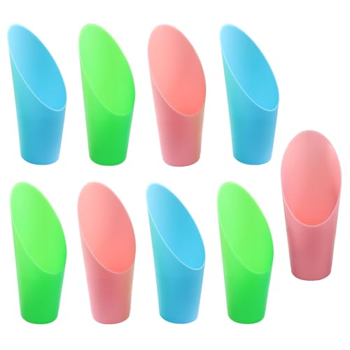 9 Pcs Bonsai Soil Scoops Plastic Garden Shovels, Colorful | Garden Tool, Mini Potting Scoops, For Plant Succulent, Lightweight and Durable Design - style: Blue-pink-green(9pcs)