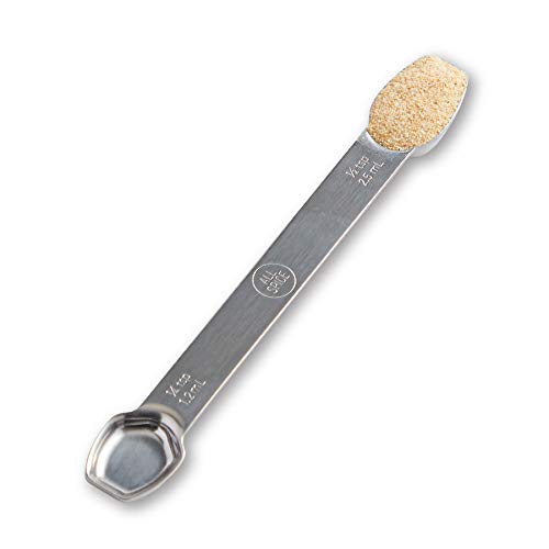 Stainless Steel Double Sided Measuring Spoon- 1/2 Teaspoon and 1/4 Teaspoon - size: Half teaspoon/ Quarter Teaspoon