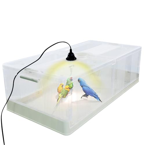 Large Transparent Chicken Brooder Box Chick Incubator | 30-50 Indoor Chicken tractor Quail cage Chick Brooder Kit
