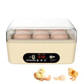 GROZY 6 Eggs Egg Incubator, USB Powered Automatic Hatching Machine with Digital Temperature Control & LED Display, Mini Poultry Hatcher for Chicken, Duck, Quail, Pigeon Eggs