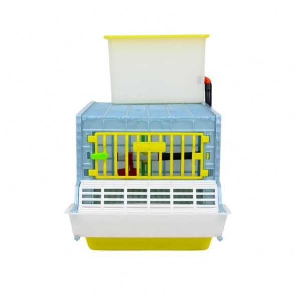 Small Grow Out Pens: 1 Section, 9.5 Inch Headspace, Hygienic Waste Tray, Smart Feeder, Poultry Grow Out Pen, Grow Out Cages with Elliptical Flooring - Cimuka by Hatching Time - style: 1 Section, 1 Layer