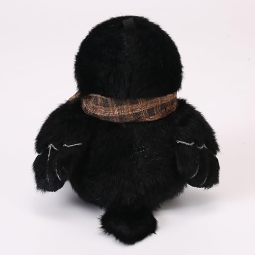 Black Crow Plushies with Shawls Bird Stuffed Animal Bag Pendant Little Crow Stuffed Plush Toy Christmas Birthday Valentine's Day Gift for Kids Girlfrends - color: Crow
