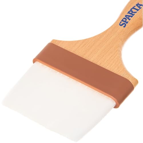 SPARTA Flat Nylon Pastry Brush – 4039900 Pastry Brush for Baking with Hardwood Handle and Nylon Bristles for Kitchens, Restaurants or Catering, 4in - size: 4" Wide Brush