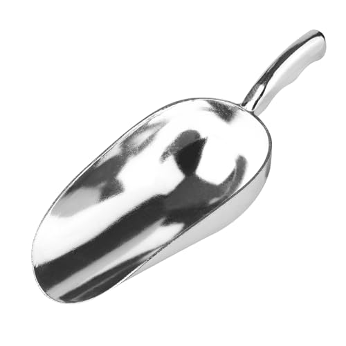 12 Oz Cast Aluminum Bar Ice Scoop,Suitable for wedding, buffet-1pc - color: Silver-1pc