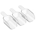 Bentgo Pantry 3-Piece All-Purpose Scoop Set, 1/2 Cup, BPA-Free (Clear) | Lightweight, Portion Control, Dishwasher Safe, Fits Pantry Containers, Ideal for Flour, Sugar, Coffee & Candy (Clear)