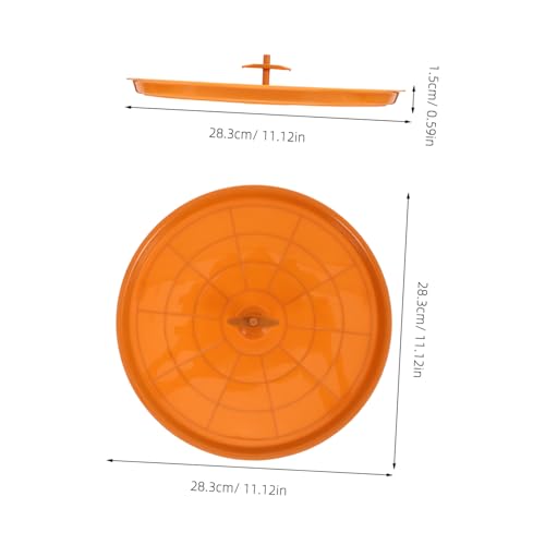 Toyvian Bird Cage Bottom Tray Waterproof Plastic Poop Tray for Birds Parrot Cage Accessories Replacement Litter Holder Compatible Birdcages - color: Light Brown