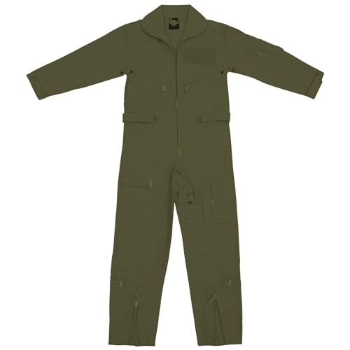 Rothco Kids Flight Suit – Pilot Coveralls – Aviator Costume Cosplay Jumpsuit for Children - color: Olive Drab, size: Medium