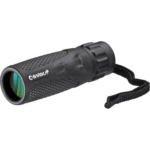 Barska Blackhawk Waterproof Monocular – Compact, Fogproof, Multi-Coated Optics, Slip-Resistant Grip for Birding, Hiking, Sports, Concerts & Outdoor Use - style: 10x25