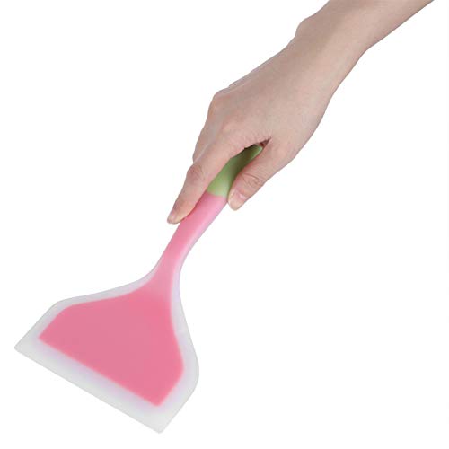 Silicone Pancakes Shovel Wide Spatula Turner, Soft Edge Turner - color: Green,pink