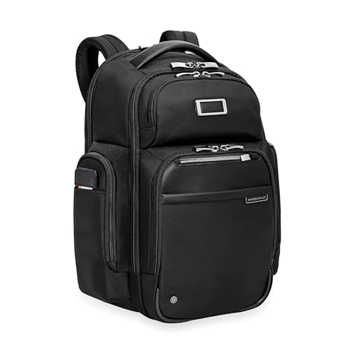 Briggs & Riley Large Cargo Backpack for Women & Men - Laptop Backpack, For Work & Travel, Spacious & Durable, Padded Straps, Fits up to 17" Laptop - @work Collection, Black - color: Black, size: Large Cargo Backpack