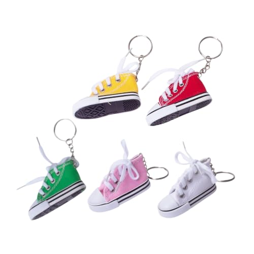 Canvas Sneaker Bird Chew Toy with Cotton Rope for Parrots & Small Birds - color: 5 pcs Color Group A