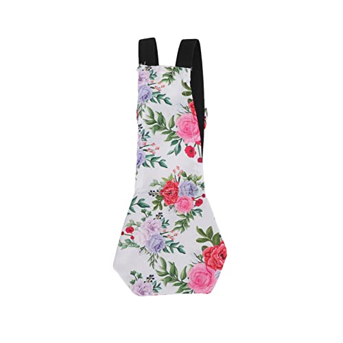 Chicken Shit Pocket Diapers, Waterproof Cloth Fabric Duck Diapers Unique Bowknot Elegant Goose for Pet(S Number)