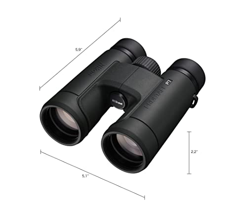 Nikon PROSTAFF P7 10x42 Binocular | Waterproof, fogproof, rubber-armored Full-Size Binocular, oil & water repellent coating & locking diopter | Official Nikon USA Model | 7 Degree Angle of View, fogproof, Nitrogen Filled Waterproof down, field of view at