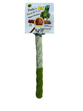 Polly's Sand-E-Rope Safety Bird Perch Toy-Trims Nails & Beak-Promotes Healthy Feet-Safe Non-Toxic-Bird Supplies for Bird Cages (Green, Small) - color: Green, size: Small