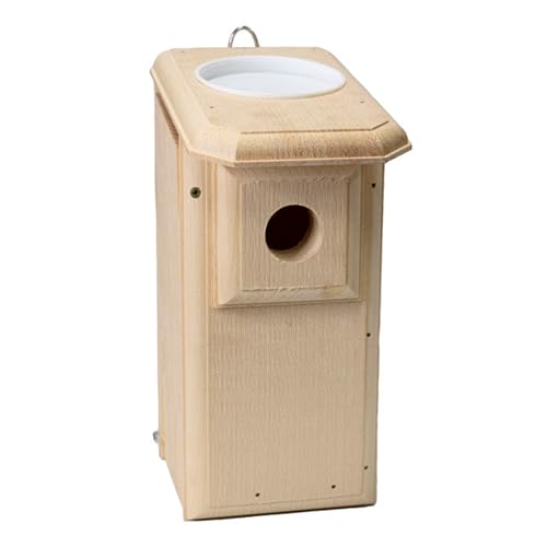 Bird Habitats Open-Top Bluebird House, Predator-Resistant Nest Box