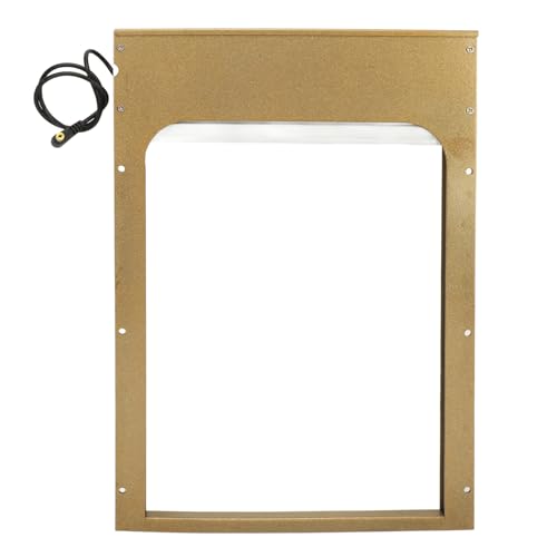 Automatic Chicken Coop Door Opener Battery Powered Timer LED Display with Programmable Controller for Chicken Duck Goose Poultry Coop (Gold) - color: Gold
