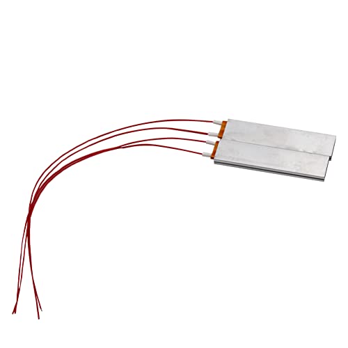 PTC Heating Element 2pcs 12V/220V/110V Thermistor Heater Constant Temperature Thermostat Heater Plate (Red-220v)