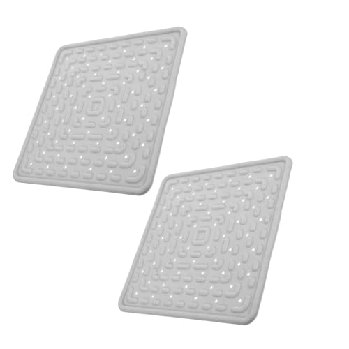 Toyvian 2pcs Chicken Nesting Pads Soft Reusable Laying Mats Washable Chicken Bedding Liners for Coop and Nest Box Grey for Clean Eggs