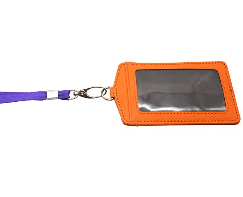 Lanyards 100Pcs Bulk Lanyard for Id Badges,Badge Lanyards Swivel Hooks Clips Great for Name Tags Badge - color: Purple