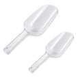 Bird Feeder Scoop Set, 2PCS Acrylic Seed Scoop, Easy Refill Tool for Tube Feeders, Pet Bird Feeding Scoop for Budgies, Finches, Chickens, Small Animals(Frosted Transparent) - color: Frosted transparent
