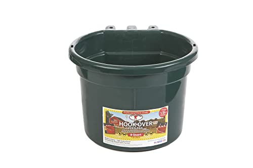 Duraflex 8 Quart Hook Over Feed Pail - color: Green