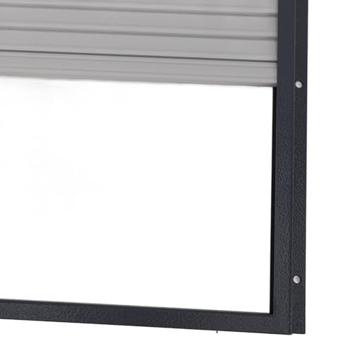 Chicken Doors Grey Solar Powered Time Control Programmable Automatic Chicken Coop Door with LED Display Controller for Farm Poultry Protection Iron Material 37x25cm