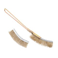 GANAZONO Bird Cage Cleaning Brush Wire Brush for Cleaning with Long Handle Narrow Cage Cleaner Set with 2 Heads for Birdcages and Feeder Cups Easy Water Rinse - size: 24X3X2CM