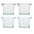 Abaodam 4PCS Glass Bird Feeder Replacement Cup Outdoor Hanging Feeding Bowl | Bird Feeding Cup Set, Oriole Feeder Jelly Cups Replacement, Universal Transparent Glass Feeder Dish For Garden Balcony Patio