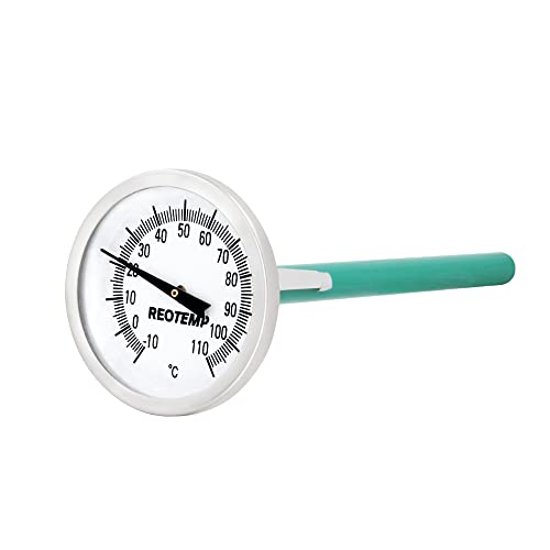 Large Dial Easy Read Pocket Thermometer, 2" Dial, 5" Stem, Waterproof (-10 to 110 Celsius) - size: -10 to 110 Celsius