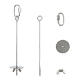 2pcs Hanging Bird Treat Skewer Parrot Fruit Feeder with Washer, 9 Inch Stainless Steel Bird Food Holder Parrot Fruit Food Skewer Parakeet Treat Holder Feeder for Parakeet Conure, LXLVOUEG - size: Nut-9inches-2P