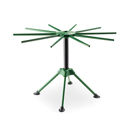 Fante's Collapsible Pasta Drying Rack, for Drying Spaghetti Fettuccine Angel Hair Linguini and Long Homemade Noodles - color: Green