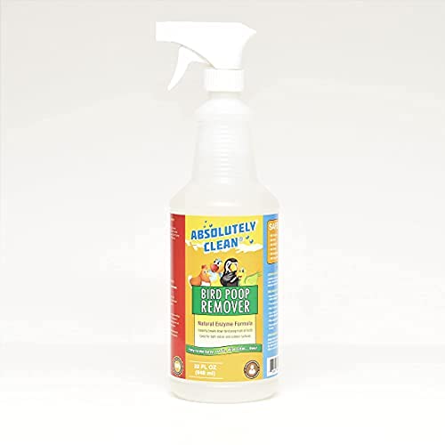 Absolutely Clean Amazing Bird Poop Remover - Just Spray/Wipe - Safely & Easily Removes Bird Messes - Use Indoor/Outdoor - Made in The USA - size: 32 Fl Oz (Pack of 1)