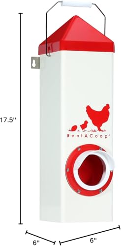 RentACoop High Rise BPA-Free Single-Port Chicken Feeder - 10lb