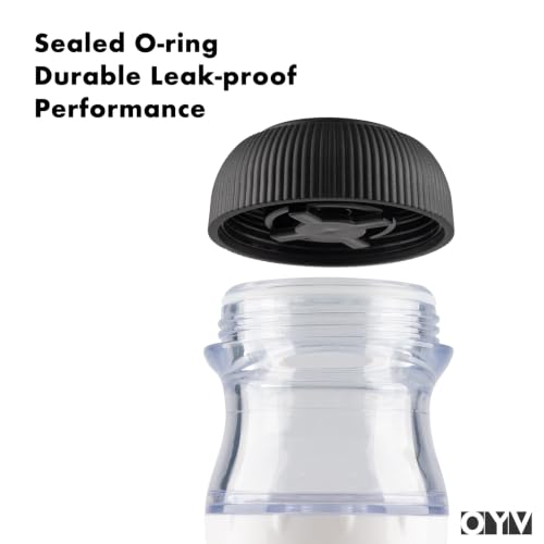 OYV Soap Dispensing Palm Brush, 1-Pack Dish Scrub Brush, Black/Clear/White | Dish Brush with Soap Dispenser, Non-Scratch Nylon Bristles, For Dishes, Pots, Pans And Sinks - color: Black/Clear/White
