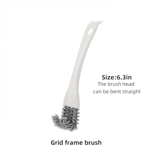 Grout Brush for Deep Cleaning – Multi-Surface Scrubber for Kitchen Sinks, Stovetops, Grill Grates, Pet Cages – Stiff Bristles Remove Stubborn Grime, Grease & Debris – Ergonomic Non-Slip Handle (2Pcs)