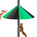 Squirrel Baffle for Bird Feeder Pole, 19” Oversized Squirrel Guard Baffle,Bird Feeder for Outdoors Protector, Pack of 1, Black Green
