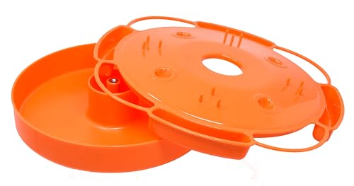 Ultimate Oriole Feeder, Nectar Jelly Fruit and Mealworm Station | Multi-Food Oriole Feeder; Nectar Jelly Fruit; Mealworm Station; Bright Orange